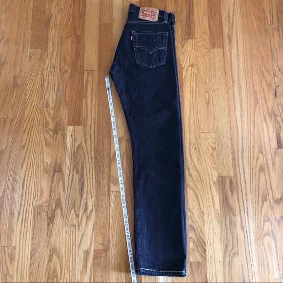 Levi’s 513 Dark Wash Slim Straight Leg Denim Jeans - Picture 6 of 15